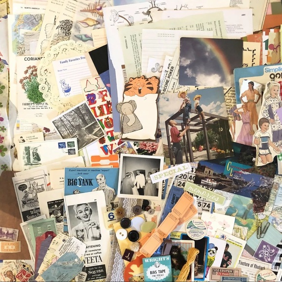Paper Pack 100+ Vintage Scrapbook Craft Rare Finds - Picture 2 of 7